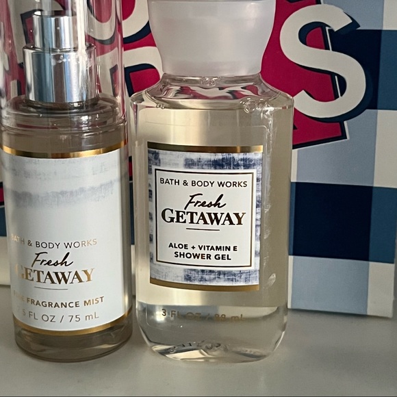 4x NEW FRESH GETAWAY Travel Gift Set: Bar Soap, Shower Gel, Body Cream, spray - Picture 3 of 9